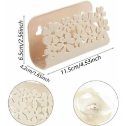 Spugna Spugna Porta Spugna Lavello Per Lavello Per Lavello Da Cucina Cestino Da Tavolo Scarico Liquido 2 Pezzi (grigio, Beige) -Wenko Negozio 100198829 2