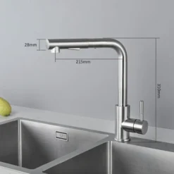 CECIPA 360 Grado Estraibile Rubinetti Cucina Con Doccetta, Rubinetto Per Cucina, 2 Funzioni Miscelatore Cucina, Miscelatore Monocomando Per Cucina -Wenko Negozio 10104599 4