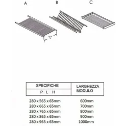 Scolapiatti Da Incasso In Acciaio Inox A Molle Regolabili , Kit Completo Con Raccogli Gocce Larghezza 60cm 6 Scolapiatti Da Incasso In Acciaio Inox A Molle Regolabili , Kit Completo Con Raccogli Gocce Larghezza 60cm -Wenko Negozio 11026790 2