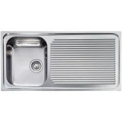 Lavello AURORA 101X50 1 Vasca Sinistra+ Gocciolatoio ACCIAIO INOX