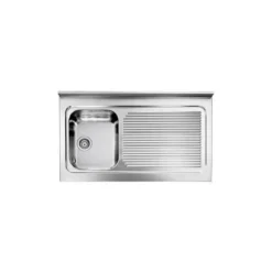 Lavello ROSSANA Appoggio 105X60 1 Vasca Sinistra+ Gocciolatoio ACCIAIO INOX