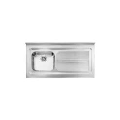 Lavello ROSSANA Appoggio 120X60 1 Vasca Sinistra+ Gocciolatoio ACCIAIO INOX