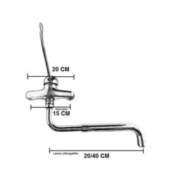 Miscelatore Leva Clinica A Parete Con Canna Allungabile -Wenko Negozio 12690708 3