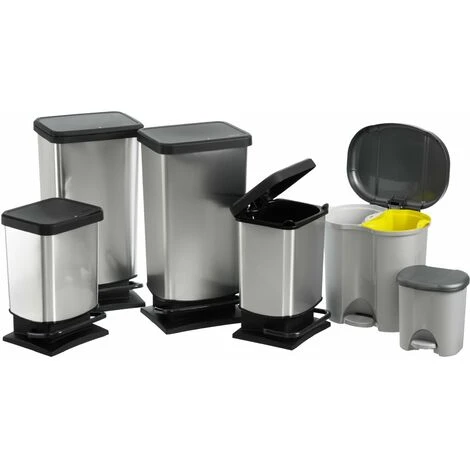 Rotho Pattumiera “Paso”, 20 Litri, Bidone Blocca Odori – 29.3x26.6x45.7 Cm Cestino In Materiale Plastico (PP) Effetto Acciaio Inox, Con Meccanismo A Pedale Per Aprire Il Bidone 5 Rotho Pattumiera “Paso”, 20 Litri, Bidone Blocca Odori – 29.3x26.6x45.7 Cm Cestino In Materiale Plastico (PP) Effetto Acciaio Inox, Con Meccanismo A Pedale Per Aprire Il Bidone - immagine 5