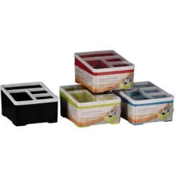 Scatola Organizzatore Ufficio Con 4 Scompartimenti 17 X 14 X 9 Cm In Vari Colori