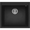 Elleci LGQ10540 Quadra 105 Lavello Granitek 57 Cm 1 Vasca Nero