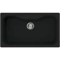 Elleci LGF36040 Fox 360 Lavello Granitek 1 Vasca 86 Cm Nero