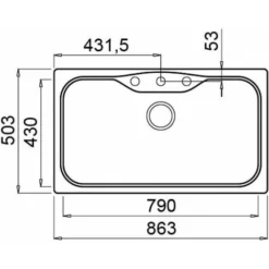Elleci LGF36040 Fox 360 Lavello Granitek 1 Vasca 86 Cm Nero -Wenko Negozio 14935516 3