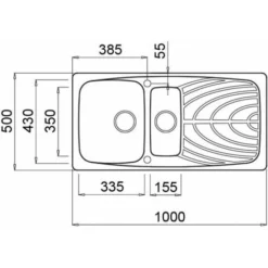 Elleci LGM47568 Master 475 Lavello Granitek Gocciolatoio Reversibile 1 Vasca E Mezza 100 Cm Titanio 5 Elleci LGM47568 Master 475 Lavello Granitek Gocciolatoio Reversibile 1 Vasca E Mezza 100 Cm Titanio -Wenko Negozio 14935538 3