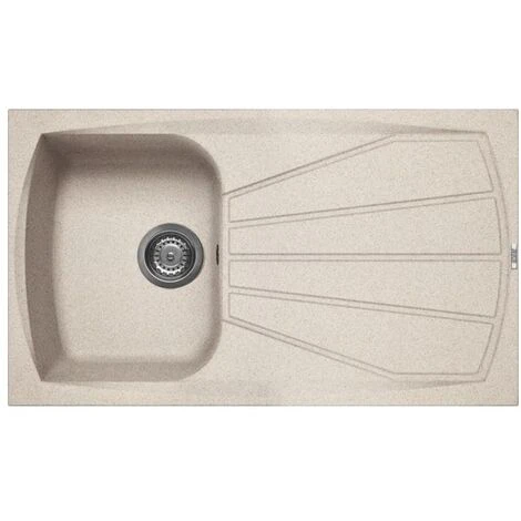 Elleci LGL40051 Living 400 Lavello Granitek Gocciolatoio Reversibile 1 Vasca 86 Cm Avena 2 Elleci LGL40051 Living 400 Lavello Granitek Gocciolatoio Reversibile 1 Vasca 86 Cm Avena - immagine 2