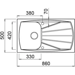 Elleci LGL40051 Living 400 Lavello Granitek Gocciolatoio Reversibile 1 Vasca 86 Cm Avena 5 Elleci LGL40051 Living 400 Lavello Granitek Gocciolatoio Reversibile 1 Vasca 86 Cm Avena -Wenko Negozio 14935723 3