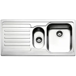 Apell VE1002ILBC Serie Venezia Lavello Da Incasso Gocciolatoio A Sinistra 1 Vasca E Mezza 100x50cm