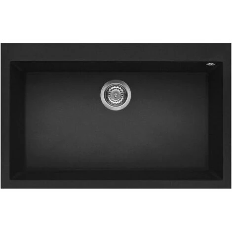 Elleci LGQ13040 Quadra 130 Lavello Granitek 1 Vasca 79 Cm Nero 1 Elleci LGQ13040 Quadra 130 Lavello Granitek 1 Vasca 79 Cm Nero