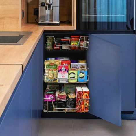 Cestelli Estraibili In Acciaio Per Cucina Cassetti Organizzazione Credenza Cesto In Acciaio Con Telaio E Binari Per Dispensa Da 30cm Organizza Unità 30 Cm Con Viti GRATIS - 3 Cesti 4 Cestelli Estraibili In Acciaio Per Cucina Cassetti Organizzazione Credenza Cesto In Acciaio Con Telaio E Binari Per Dispensa Da 30cm Organizza Unità 30 Cm Con Viti GRATIS - 3 Cesti - immagine 4