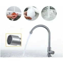 Rubinetto Cucina Monocomando Canna Alta Rotante Miscelatore Lavello Cromato 8406 6 Rubinetto Cucina Monocomando Canna Alta Rotante Miscelatore Lavello Cromato 8406 -Wenko Negozio 15409054 3