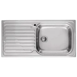 Lavello Elleci Incasso 1 Vasca 100x50 Vasca A Destra Sky 480 Satinata Acciaio/Inox LIK480SACDX