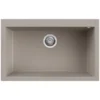 Lavello Elleci Incasso 1 Vasca 79x50 Quadra 130 Granitek Grigio Tortora LGQ13043