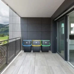 Set 3 Pattumiere Ecoplus 50Lt ECP50 Tris Bidoni Grandi Spazzatura Differenziata 8 Set 3 Pattumiere Ecoplus 50Lt ECP50 Tris Bidoni Grandi Spazzatura Differenziata -Wenko Negozio 16142281 4