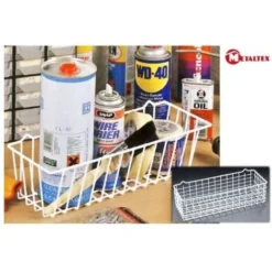 Metaltex Cestello Portaoggetti Bianco 33x12x9cm