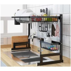 Scolapiatti Da Appoggio Gocciolatoio Lavello Doppio Organizer Cucina Salvaspazio -Wenko Negozio 17353072 5