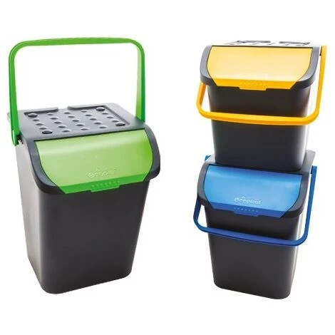 Pattumiere Racolta Differenziata Antirandagismo 28 Lt Vari Colori Cm36x38x37 1 Pattumiere Racolta Differenziata Antirandagismo 28 Lt Vari Colori Cm36x38x37