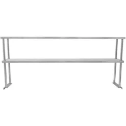 Ripiano Con Mensole Per Tavolo In Acciaio Inox Da Cucina Ristorante, Sovrastruttura Di Appoggio Per Tavoli In Acciaio Inossidabile Resistente Alla Corrosione - Doppia - 180cm 8 Ripiano Con Mensole Per Tavolo In Acciaio Inox Da Cucina Ristorante, Sovrastruttura Di Appoggio Per Tavoli In Acciaio Inossidabile Resistente Alla Corrosione - Doppia - 180cm -Wenko Negozio 17924057 4