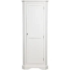 Angoliera Country In Legno Massello Di Tiglio Finitura Bianca Anticata 50x50x184 CM 7 Angoliera Country In Legno Massello Di Tiglio Finitura Bianca Anticata 50x50x184 CM -Wenko Negozio 18030476 3