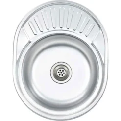 Lavello Da Cucina Con Filtro E Sifone Ovale In Acciaio Inox VidaXL -Wenko Negozio 18374815 5