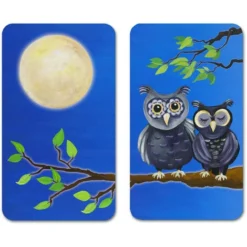 Wenko Glasabdeckplatte Universal Eule, 2er Set