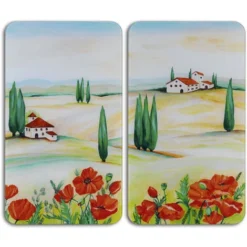 Wenko Glasabdeckplatte Universal Toscana, 2er Set