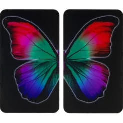 Wenko Glasabdeckplatte Universal Butterfly By Night 2er Set