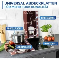 Wenko Glasabdeckplatte Universal Kaffeeduft, 2er Set -Wenko Negozio 18964063 3