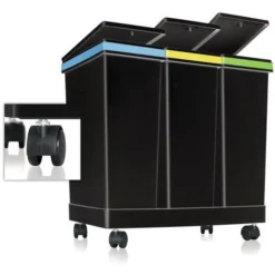 KIT 3 CONTENITORI PER DIFFERENZIATA