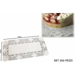 PIZZI REGAL BIANCO SET 250 PZ. CM.15X30