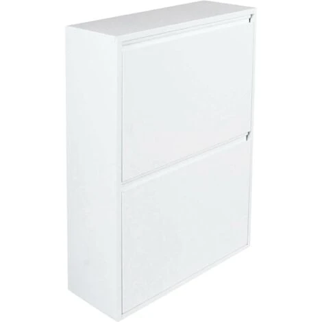 Dmora Pattumiera Portarifiuti Salvaspazio Per Differenziata Con Quattro Secchi, Colore Bianco, Misure 60 X 92 X 25 Cm, Con Imballo Rinforzato 4 Dmora Pattumiera Portarifiuti Salvaspazio Per Differenziata Con Quattro Secchi, Colore Bianco, Misure 60 X 92 X 25 Cm, Con Imballo Rinforzato - immagine 4