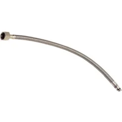 Tubo Flessibile In Acciaio M10 X 3/8 Lunghezza Cm 35 Per Monocomando Gruppo Lavello Confezione 1