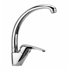 MISCELATORE RUBINETTO MONOCOMANDO PER LAVELLO CUCINA CANNA ALTA CROMATO