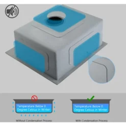 CECIPA Nero PVD Nano Lavello Da Cucina 1 Vasca, Lavandino Cucina, Lavello Quadrato Cucina In Acciaio Inox, 50 X 45 X 18.5 Cm 8 CECIPA Nero PVD Nano Lavello Da Cucina 1 Vasca, Lavandino Cucina, Lavello Quadrato Cucina In Acciaio Inox, 50 X 45 X 18.5 Cm -Wenko Negozio 23693189 4