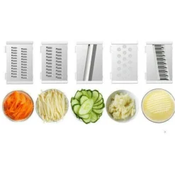 Affetta Verdure Manuale Con Cestello Di Scarico Rotante Taglia Trita Verdure -Wenko Negozio 25960172 5