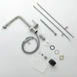 CECIPA Rubinetto Da Cucina , Rubinetto Da Cucina Estraibile, Rubinetto Da Cucina Con 2 Tipi Di Getto D'acqua, Rubinetto Lavello Girevole A 360° -Wenko Negozio 26150672 5