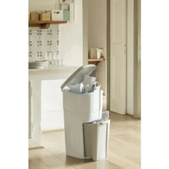 Bama Trypla Pattumiera Bidone Per Raccolta Differenziata Bianco 28x39x70 Cm 6 Bama Trypla Pattumiera Bidone Per Raccolta Differenziata Bianco 28x39x70 Cm -Wenko Negozio 26803271 3