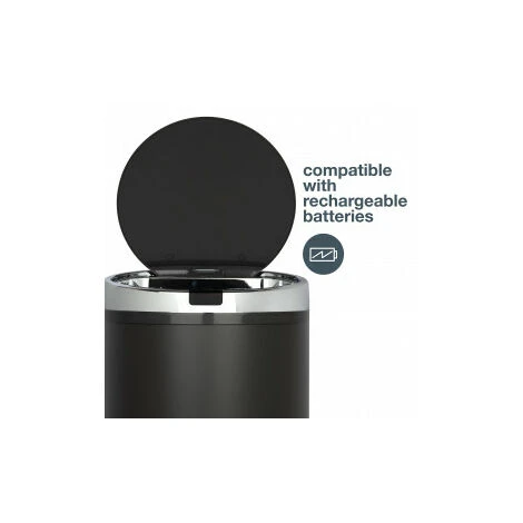 Pattumiera Da Cucina Automatica, Acciaio INOX N ° 347 Capacità 30 L, Apertura Contactless Grigio Scuro 5 Pattumiera Da Cucina Automatica, Acciaio INOX N ° 347 Capacità 30 L, Apertura Contactless Grigio Scuro - immagine 5