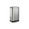 Pattumiera Da Cucina A Pedale In Acciaio Inox N ° 712 Capacità 30 L, Argento