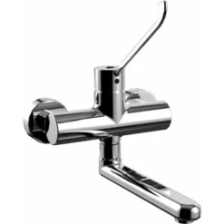 Paffoni Miscelatore Lavello Cucina A Muro Red Con Leva Clinica In Ottone Cromo