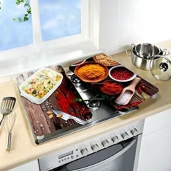 Wenko Coprifornelli In Vetro Universal Spezie - Set 2 Pezzi, Per Tutti I Tipi Di Piani Di Cottura, Vetro Temperato, 3030 X 2-6 X 5252 Cm, Multicolore -Wenko Negozio 28735219 3