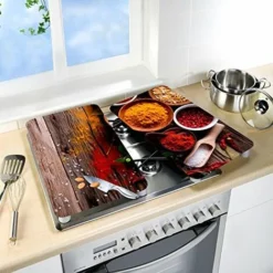 Wenko Coprifornelli In Vetro Universal Spezie - Set 2 Pezzi, Per Tutti I Tipi Di Piani Di Cottura, Vetro Temperato, 3030 X 2-6 X 5252 Cm, Multicolore -Wenko Negozio 28735219 4