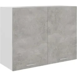Armadio Sospeso Grigio Cemento 80x31x60 Cm In Truciolato VidaXL