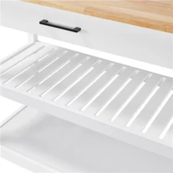 Yaheetech Carrello Da Cucina Con Ruote Carrellino Portaoggetti Salvaspazio A 3 Ripiani Stile Moderno Porta Microonde Multiuso 102 X 51 X 93 Cm -Wenko Negozio 30195271 5