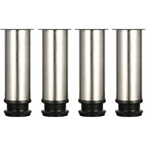 4 Gambe Regolabili 150 Mm Di Altezza Gambe Per Mobili Addensate, Gambe Per Tavoli, Gambe Per Mobili, Acciaio Inossidabile Spazzolato, Altezza Regolabile 0-15 Mm. Con Viti In Acciaio Inossidabile 1 4 Gambe Regolabili 150 Mm Di Altezza Gambe Per Mobili Addensate, Gambe Per Tavoli, Gambe Per Mobili, Acciaio Inossidabile Spazzolato, Altezza Regolabile 0-15 Mm. Con Viti In Acciaio Inossidabile