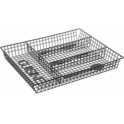 Cassetta Portaposate Cusine 33X27X5Cm In Filo Nero